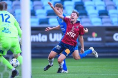 20250809 ÖIS William Svensson under fotbollsmatchen mellan Örgryte IS och IK Oddevold i Superettan den 9 augusti 2025 på Gamla Ullevi i Göteborg.