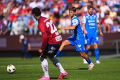 20250809 IK Oddevolds Emir Derviškadić under fotbollsmatchen mellan Örgryte IS och IK Oddevold i Superettan den 9 augusti 2025 på Gamla Ullevi i Göteborg.