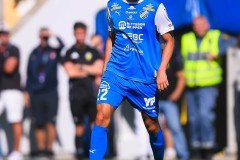 20250809 IK Oddevolds Albert Ejupi under fotbollsmatchen mellan Örgryte IS och IK Oddevold i Superettan den 9 augusti 2025 på Gamla Ullevi i Göteborg.