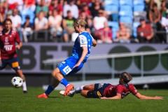 20250809 IK Oddevolds Linus Tornblad och ÖIS Charlie Vindehall under fotbollsmatchen mellan Örgryte IS och IK Oddevold i Superettan den 9 augusti 2025 på Gamla Ullevi i Göteborg.