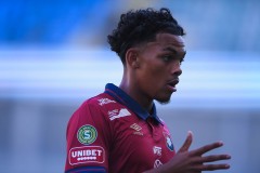 20250809 ÖIS Waylon Ramon Renecke under fotbollsmatchen mellan Örgryte IS och IK Oddevold i Superettan den 9 augusti 2025 på Gamla Ullevi i Göteborg.