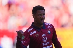 20250809 ÖIS Tobias Sana under fotbollsmatchen mellan Örgryte IS och IK Oddevold i Superettan den 9 augusti 2025 på Gamla Ullevi i Göteborg.