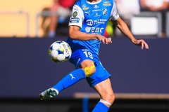 20250809 IK Oddevolds Rasmus Wiedesheim-Paul under fotbollsmatchen mellan Örgryte IS och IK Oddevold i Superettan den 9 augusti 2025 på Gamla Ullevi i Göteborg.