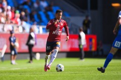 20250809 ÖIS Tobias Sana under fotbollsmatchen mellan Örgryte IS och IK Oddevold i Superettan den 9 augusti 2025 på Gamla Ullevi i Göteborg.