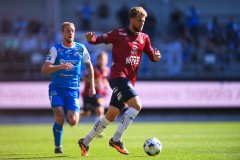 20250809 ÖIS William Hofvander under fotbollsmatchen mellan Örgryte IS och IK Oddevold i Superettan den 9 augusti 2025 på Gamla Ullevi i Göteborg.