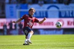 20250809 ÖIS William Kenndal under fotbollsmatchen mellan Örgryte IS och IK Oddevold i Superettan den 9 augusti 2025 på Gamla Ullevi i Göteborg.