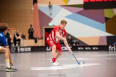 20240217 Pixbo IBKs Daniel Kalentun under innebandymatchen i SSL herr mellan Pixbo IBK och Hagunda IF den 17 februari 2024 i Mölnlycke.