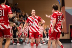 20240217 Pixbo IBKs Oskar Weissbach under innebandymatchen i SSL herr mellan Pixbo IBK och Hagunda IF den 17 februari 2024 i Mölnlycke.