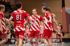 20240217 Pixbo IBKs Oskar Weissbach under innebandymatchen i SSL herr mellan Pixbo IBK och Hagunda IF den 17 februari 2024 i Mölnlycke.