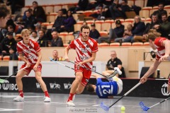 20240217 Pixbo IBKs Filip Kalentun under innebandymatchen i SSL herr mellan Pixbo IBK och Hagunda IF den 17 februari 2024 i Mölnlycke.