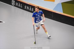 20240217 Hagunda IFs Markus Åkerfeldt under innebandymatchen i SSL herr mellan Pixbo IBK och Hagunda IF den 17 februari 2024 i Mölnlycke.