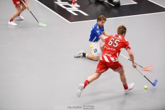 20240217 Pixbo IBKs Daniel Kalentun under innebandymatchen i SSL herr mellan Pixbo IBK och Hagunda IF den 17 februari 2024 i Mölnlycke.