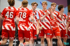 20240217 Pixbo IBK under innebandymatchen i SSL herr mellan Pixbo IBK och Hagunda IF den 17 februari 2024 i Mölnlycke.