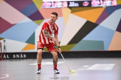 20240217 Pixbo IBKs Anton Fylke under innebandymatchen i SSL herr mellan Pixbo IBK och Hagunda IF den 17 februari 2024 i Mölnlycke.