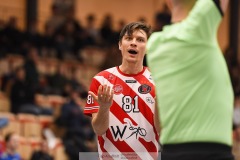 20240217 Pixbo IBKs Gustav Fritzell under innebandymatchen i SSL herr mellan Pixbo IBK och Hagunda IF den 17 februari 2024 i Mölnlycke.