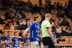 20240217 Hagunda IFs Adam Nilbrink under innebandymatchen i SSL herr mellan Pixbo IBK och Hagunda IF den 17 februari 2024 i Mölnlycke.