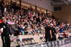 20240419 Publik under innebandymatchen i SSL herr mellan Pixbo IBK och IBF Falun den 19 april 2024 på Wallenstam i Arena Mölnlycke.