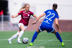 20260510 under fotbollsmatchen i Division 2 Dam Sydvästra Götaland mellan Qviding FIF och Eriksbergs IF den 10 maj 2026 på Valhalla IP i Göteborg. 
Foto: Filip Kauffeldt