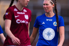 20260510 under fotbollsmatchen i Division 2 Dam Sydvästra Götaland mellan Qviding FIF och Eriksbergs IF den 10 maj 2026 på Valhalla IP i Göteborg. 
Foto: Filip Kauffeldt
