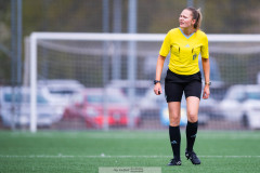 20260510 under fotbollsmatchen i Division 2 Dam Sydvästra Götaland mellan Qviding FIF och Eriksbergs IF den 10 maj 2026 på Valhalla IP i Göteborg. 
Foto: Filip Kauffeldt