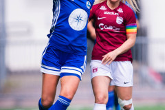 20260510 under fotbollsmatchen i Division 2 Dam Sydvästra Götaland mellan Qviding FIF och Eriksbergs IF den 10 maj 2026 på Valhalla IP i Göteborg. 
Foto: Filip Kauffeldt