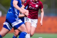20260510 under fotbollsmatchen i Division 2 Dam Sydvästra Götaland mellan Qviding FIF och Eriksbergs IF den 10 maj 2026 på Valhalla IP i Göteborg. 
Foto: Filip Kauffeldt