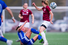 20260510 under fotbollsmatchen i Division 2 Dam Sydvästra Götaland mellan Qviding FIF och Eriksbergs IF den 10 maj 2026 på Valhalla IP i Göteborg. 
Foto: Filip Kauffeldt
