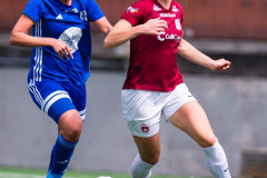 20260510 under fotbollsmatchen i Division 2 Dam Sydvästra Götaland mellan Qviding FIF och Eriksbergs IF den 10 maj 2026 på Valhalla IP i Göteborg. 
Foto: Filip Kauffeldt