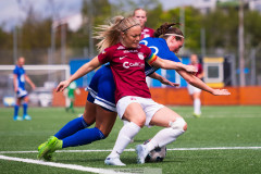 20260510 under fotbollsmatchen i Division 2 Dam Sydvästra Götaland mellan Qviding FIF och Eriksbergs IF den 10 maj 2026 på Valhalla IP i Göteborg. 
Foto: Filip Kauffeldt