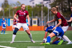 20260510 under fotbollsmatchen i Division 2 Dam Sydvästra Götaland mellan Qviding FIF och Eriksbergs IF den 10 maj 2026 på Valhalla IP i Göteborg. 
Foto: Filip Kauffeldt