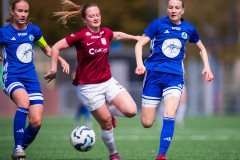 20260510 under fotbollsmatchen i Division 2 Dam Sydvästra Götaland mellan Qviding FIF och Eriksbergs IF den 10 maj 2026 på Valhalla IP i Göteborg. 
Foto: Filip Kauffeldt