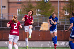 20260510 under fotbollsmatchen i Division 2 Dam Sydvästra Götaland mellan Qviding FIF och Eriksbergs IF den 10 maj 2026 på Valhalla IP i Göteborg. 
Foto: Filip Kauffeldt