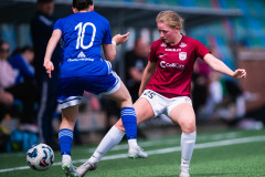 20260510 under fotbollsmatchen i Division 2 Dam Sydvästra Götaland mellan Qviding FIF och Eriksbergs IF den 10 maj 2026 på Valhalla IP i Göteborg. 
Foto: Filip Kauffeldt