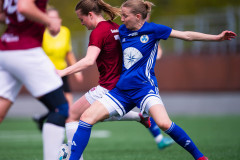 20260510 under fotbollsmatchen i Division 2 Dam Sydvästra Götaland mellan Qviding FIF och Eriksbergs IF den 10 maj 2026 på Valhalla IP i Göteborg. 
Foto: Filip Kauffeldt