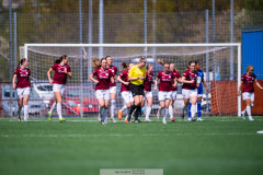 20260510 under fotbollsmatchen i Division 2 Dam Sydvästra Götaland mellan Qviding FIF och Eriksbergs IF den 10 maj 2026 på Valhalla IP i Göteborg. 
Foto: Filip Kauffeldt