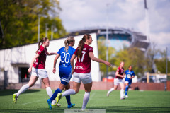 20260510 under fotbollsmatchen i Division 2 Dam Sydvästra Götaland mellan Qviding FIF och Eriksbergs IF den 10 maj 2026 på Valhalla IP i Göteborg. 
Foto: Filip Kauffeldt