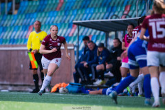 20260510 under fotbollsmatchen i Division 2 Dam Sydvästra Götaland mellan Qviding FIF och Eriksbergs IF den 10 maj 2026 på Valhalla IP i Göteborg. 
Foto: Filip Kauffeldt