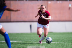 20260510 under fotbollsmatchen i Division 2 Dam Sydvästra Götaland mellan Qviding FIF och Eriksbergs IF den 10 maj 2026 på Valhalla IP i Göteborg. 
Foto: Filip Kauffeldt