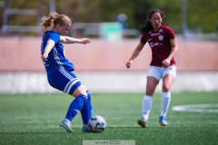 20260510 under fotbollsmatchen i Division 2 Dam Sydvästra Götaland mellan Qviding FIF och Eriksbergs IF den 10 maj 2026 på Valhalla IP i Göteborg. 
Foto: Filip Kauffeldt