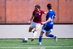 20260510 under fotbollsmatchen i Division 2 Dam Sydvästra Götaland mellan Qviding FIF och Eriksbergs IF den 10 maj 2026 på Valhalla IP i Göteborg. 
Foto: Filip Kauffeldt