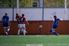 20260510 under fotbollsmatchen i Division 2 Dam Sydvästra Götaland mellan Qviding FIF och Eriksbergs IF den 10 maj 2026 på Valhalla IP i Göteborg. 
Foto: Filip Kauffeldt