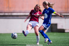 20260510 under fotbollsmatchen i Division 2 Dam Sydvästra Götaland mellan Qviding FIF och Eriksbergs IF den 10 maj 2026 på Valhalla IP i Göteborg. 
Foto: Filip Kauffeldt