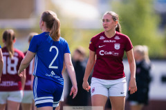 20260510 under fotbollsmatchen i Division 2 Dam Sydvästra Götaland mellan Qviding FIF och Eriksbergs IF den 10 maj 2026 på Valhalla IP i Göteborg. 
Foto: Filip Kauffeldt