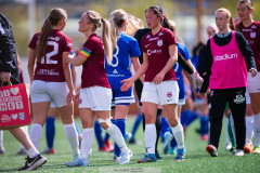 20260510 under fotbollsmatchen i Division 2 Dam Sydvästra Götaland mellan Qviding FIF och Eriksbergs IF den 10 maj 2026 på Valhalla IP i Göteborg. 
Foto: Filip Kauffeldt