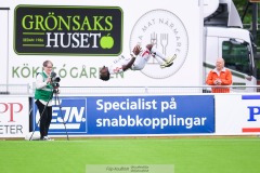 20240615 Degerfors IFs Mamadouba Diaby under fotbollsmatchen i Superettan mellan Skövde AIK och Degerfors IF den 15 juni 2024 på Södermalms IP i Skövde.