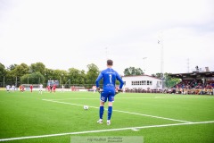 20240615 Degerfors IFs Wille Jakobsson under fotbollsmatchen i Superettan mellan Skövde AIK och Degerfors IF den 15 juni 2024 på Södermalms IP i Skövde.