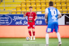 20240430 Skövde AIKs Filip Drinic under fotbollsmatchen i Superettan mellan Skövde AIK och IK Oddevold den 30 april 2024 på Borås Arena i Borås.