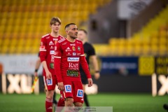 20240430 Skövde AIKs Sargon Abraham under fotbollsmatchen i Superettan mellan Skövde AIK och IK Oddevold den 30 april 2024 på Borås Arena i Borås.