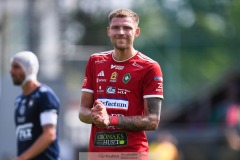 20240804 Skövde AIKs Stefan Ljubicic under fotbollsmatchen i Superettan mellan Skövde AIK och ÖIS den 4 Augusti 2024 på Södermalms IP i Skövde.