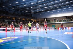 20241230 Skara HFs Melanie Felber under handbollsmatchen i Handbollsligan mellan Skövde HF och Skara HF den 30 december 2024 i Arena Skövde i Skövde.